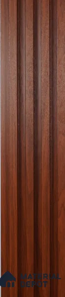 Brown Wooden Louver PN 00425 9.5 ft x 6.5 inch WPC Panel - 23 mm | Suitable for Feature Wall, TV Unit & Living Room | Width is Subjected to 5% Variation