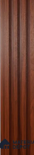 Brown Wooden Louver PN 00425 9.5 ft x 6.5 inch WPC Panel - 23 mm | Suitable for Feature Wall, TV Unit & Living Room | Width is Subjected to 5% Variation