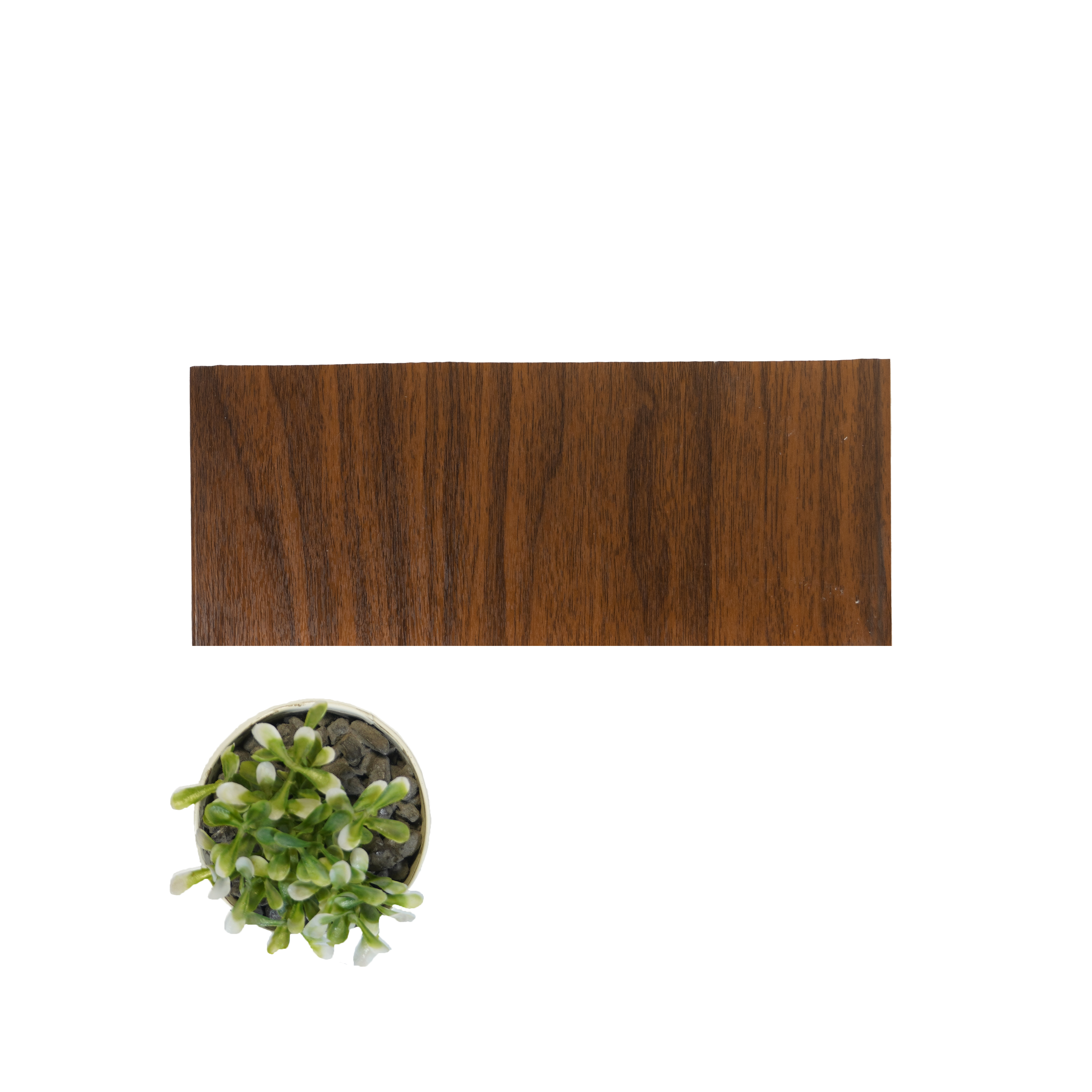 Brown Wooden Look PVC Decorative Wall Panel 10 ft x 10 inch - 6 mm | Ideal for Feature Wall, Living Room, Bedroom, TV Unit, Hotel, Restaurant, Office | PN 00441 | Width is Subjected to 5% Variation