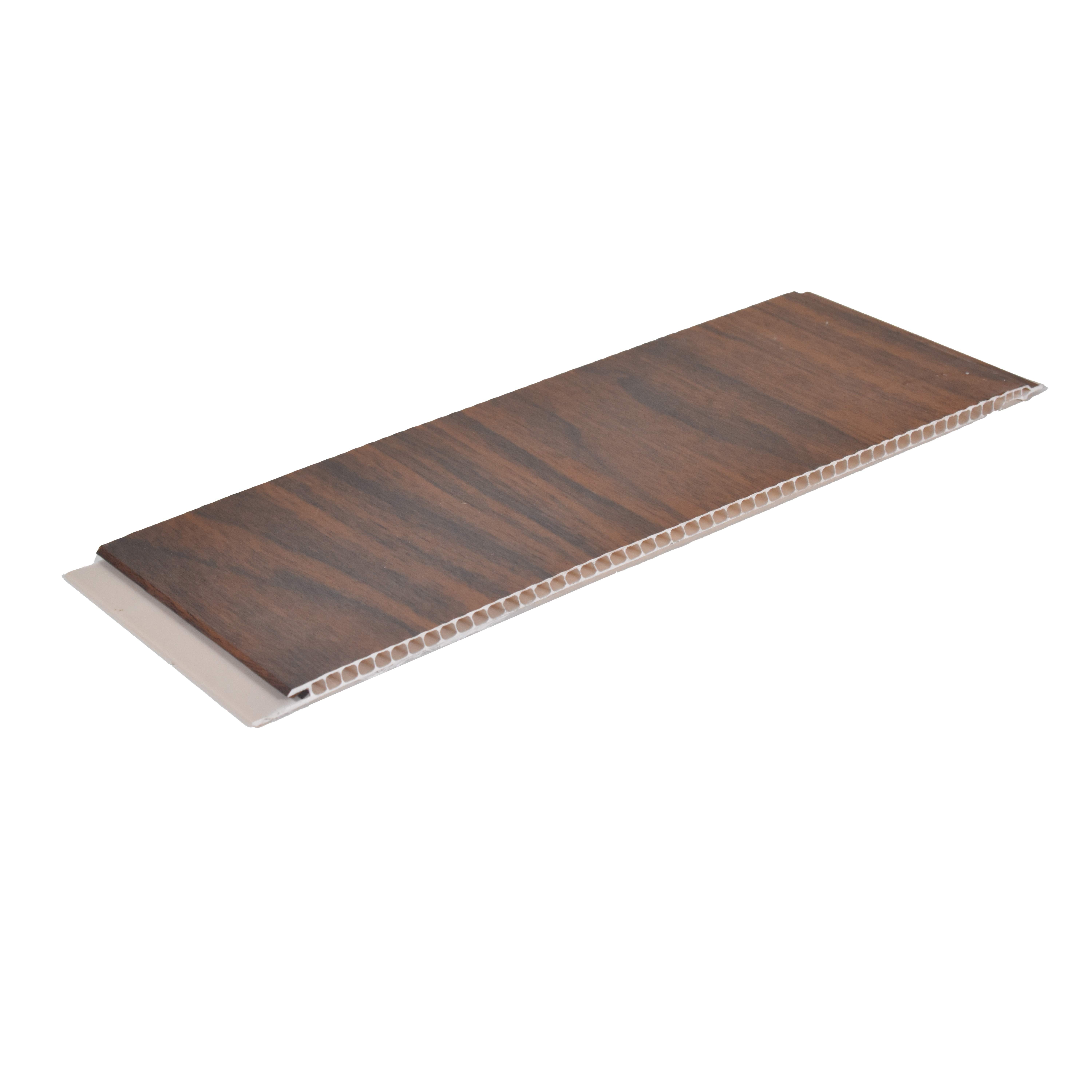 Brown Wooden Look PVC Decorative Wall Panel 10 ft x 10 inch - 6 mm | Ideal for Feature Wall, Living Room, Bedroom, TV Unit, Hotel, Restaurant, Office | PN 00441 | Width is Subjected to 5% Variation