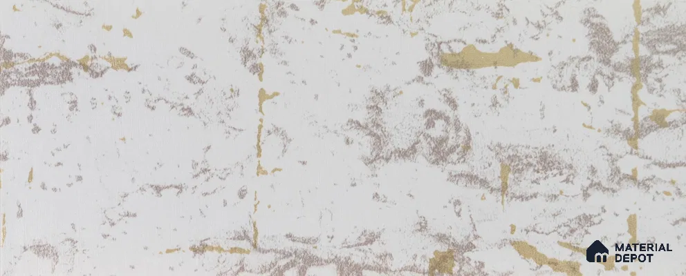 White Metallic Look PVC Decorative Wall Panel PN 00449 10 ft x 10 inch - 6 mm | Suitable for Feature Wall, TV Unit & Living Room | Width is Subjected to 5% Variation