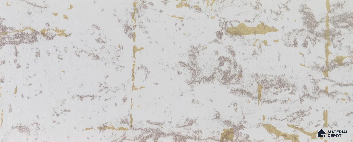 White Metallic Look PVC Decorative Wall Panel PN 00449 10 ft x 10 inch - 6 mm | Suitable for Feature Wall, TV Unit & Living Room | Width is Subjected to 5% Variation