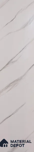 White Marble Look PVC Decorative Wall Panel PN 00455 10 ft x 10 inch - 6 mm | Suitable for Feature Wall, TV Unit & Living Room | Width is Subjected to 5% Variation