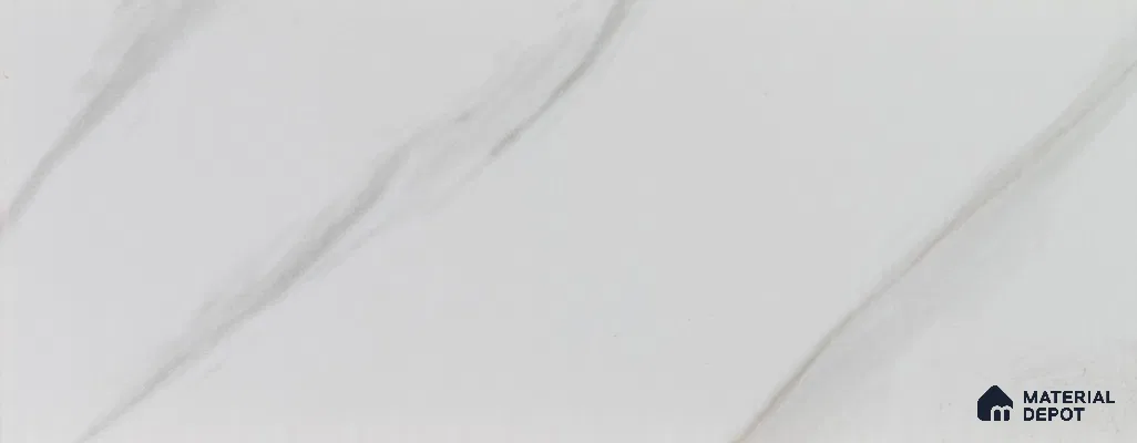 White Marble Look PVC Decorative Wall Panel PN 00455 10 ft x 10 inch - 6 mm | Suitable for Feature Wall, TV Unit & Living Room | Width is Subjected to 5% Variation