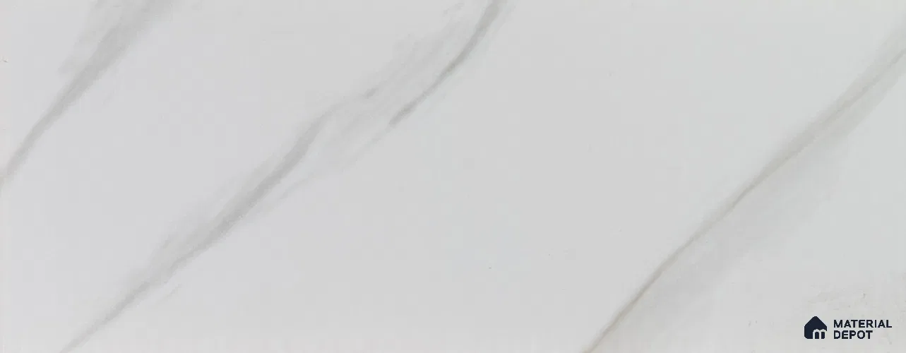 White Marble Look PVC Decorative Wall Panel PN 00455 10 ft x 10 inch - 6 mm | Suitable for Feature Wall, TV Unit & Living Room | Width is Subjected to 5% Variation