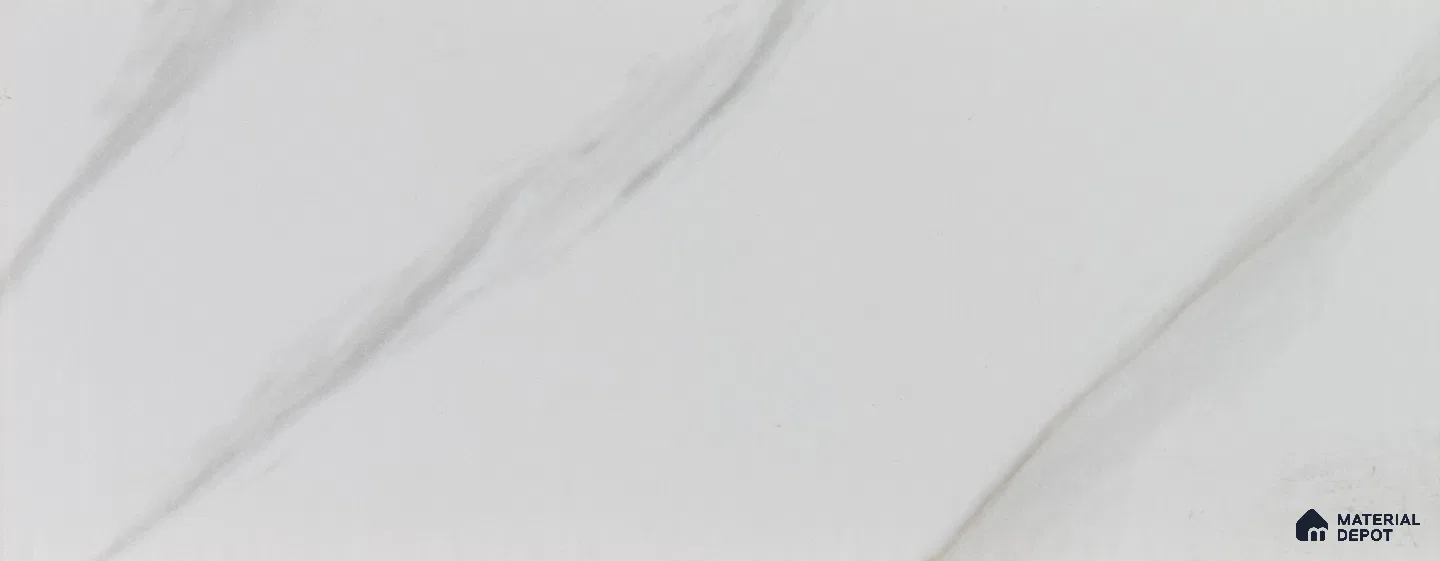White Marble Look PVC Decorative Wall Panel PN 00455 10 ft x 10 inch - 6 mm | Suitable for Feature Wall, TV Unit & Living Room | Width is Subjected to 5% Variation