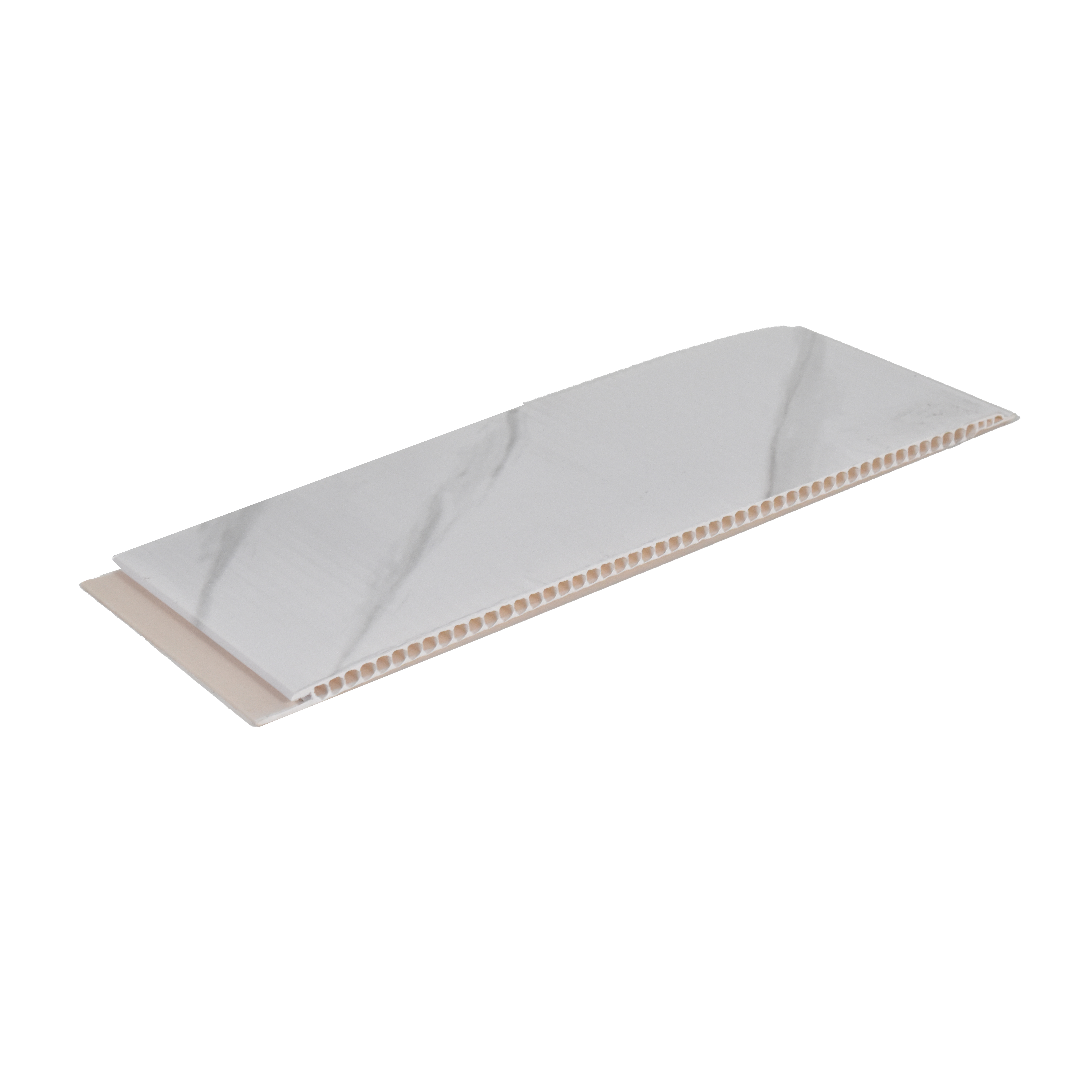White Marble Look PVC Decorative Wall Panel PN 00455 10 ft x 10 inch - 6 mm | Suitable for Feature Wall, TV Unit & Living Room | Width is Subjected to 5% Variation