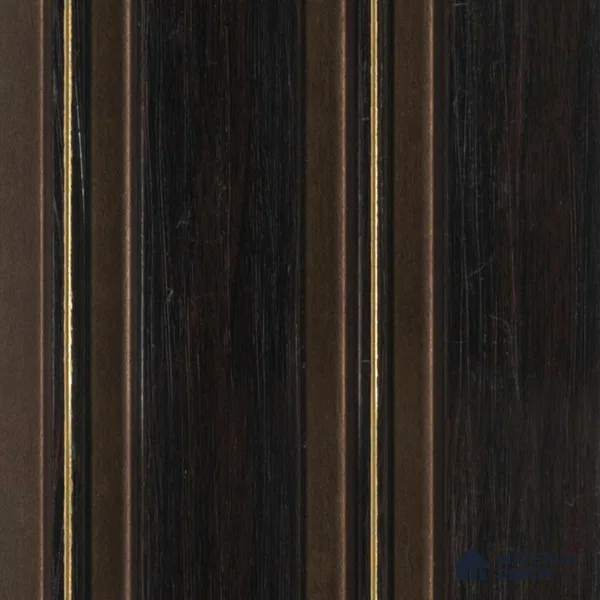Brown Wooden Louver PN 00464 9.5 ft x 4.9 inch Charcoal Panel - 12 mm | Suitable for Feature Wall, TV Unit & Living Room | Width is Subjected to 5% Variation