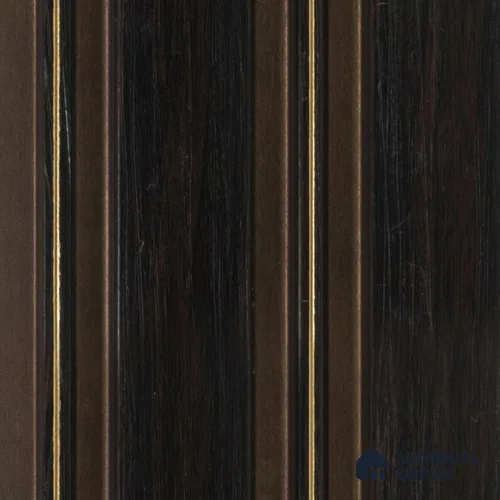 Brown Wooden Louver PN 00464 9.5 ft x 4.9 inch Charcoal Panel - 12 mm | Suitable for Feature Wall, TV Unit & Living Room | Width is Subjected to 5% Variation