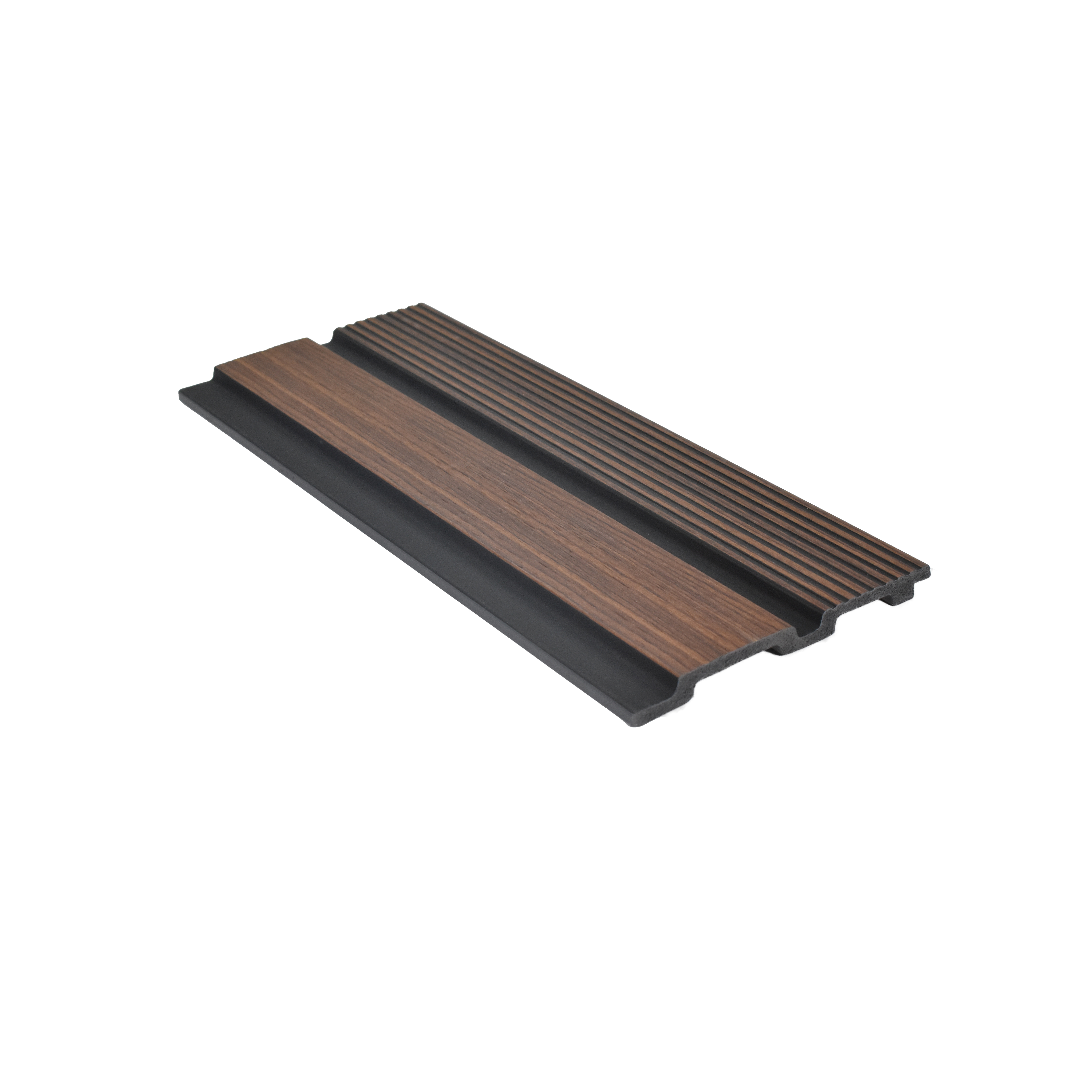 Brown Wooden Louver PN 00465 9.5 ft x 4.9 inch Charcoal Panel - 12 mm | Suitable for Feature Wall, TV Unit & Living Room | Width is Subjected to 5% Variation