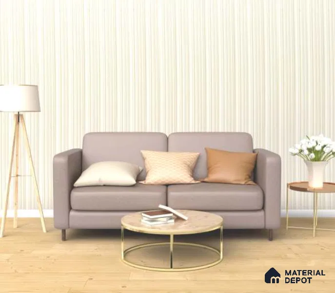 White Plain Colour Look PN 00519 9.5 ft x 4.8 inch Charcoal Panel - 12 mm | Suitable for Feature Wall, TV Unit & Living Room | Width is Subjected to 5% Variation