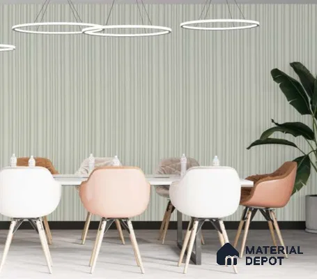 Green Plain Colour Look PN 00521 9.5 ft x 4.8 inch Charcoal Panel - 12 mm | Suitable for Feature Wall, TV Unit & Living Room | Width is Subjected to 5% Variation