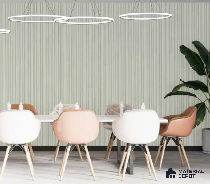 Green Plain Colour Look PN 00521 9.5 ft x 4.8 inch Charcoal Panel - 12 mm | Suitable for Feature Wall, TV Unit & Living Room | Width is Subjected to 5% Variation
