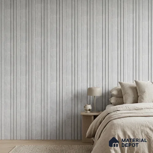 Light Grey Marble Look PN 00522 9.5 ft x 4.8 inch Charcoal Panel - 12 mm | Suitable for Feature Wall, TV Unit & Living Room | Width is Subjected to 5% Variation
