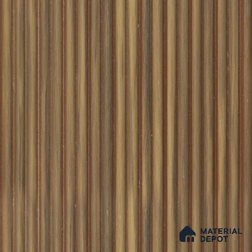 Brown Wooden Louver PN 00530 8 ft x 6.2 inch Charcoal Panel - 6 mm | Suitable for Feature Wall, TV Unit & Living Room | Width is Subjected to 5% Variation