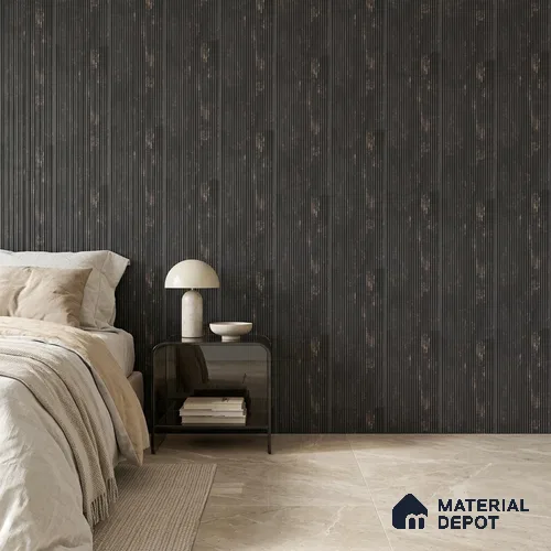 Wenge Brown Rustic Look PN 00531 8 ft x 6.2 inch Charcoal Panel - 6 mm | Suitable for Feature Wall, TV Unit & Living Room | Width is Subjected to 5% Variation