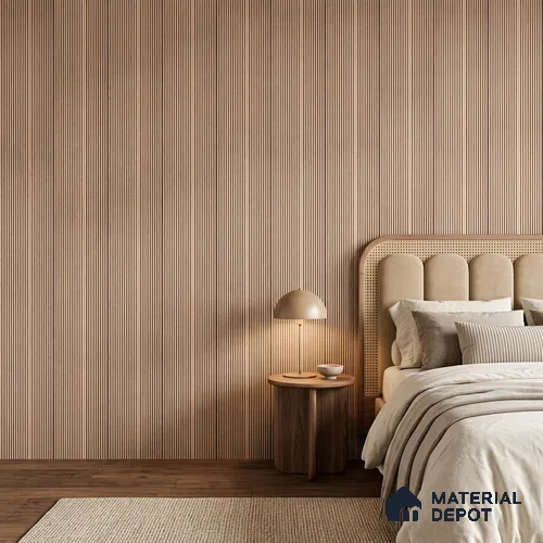 Wooden Look PN 00532 8 ft x 6.2 inch Charcoal Panel - 6 mm | Suitable for Feature Wall, TV Unit & Living Room | Width is Subjected to 5% Variation