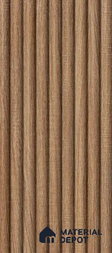 Brown Wooden Louver PN 00550 8 ft x 5 inch Charcoal Panel - 11 mm | Suitable for Feature Wall, TV Unit & Living Room | Width is Subjected to 5% Variation