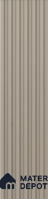 Beige Plain Colour Louver PN 00638 8 ft x 4 inch Charcoal Panel - 11 mm | Suitable for Feature Wall, TV Unit & Living Room | Width is Subjected to 5% Variation