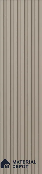 Beige Plain Colour Louver PN 00638 8 ft x 4 inch Charcoal Panel - 11 mm | Suitable for Feature Wall, TV Unit & Living Room | Width is Subjected to 5% Variation