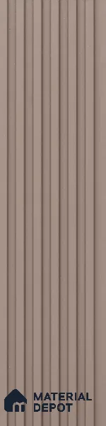 Brown Plain Colour Louver PN 00641 8 ft x 4 inch Charcoal Panel - 11 mm | Suitable for Feature Wall, TV Unit & Living Room | Width is Subjected to 5% Variation