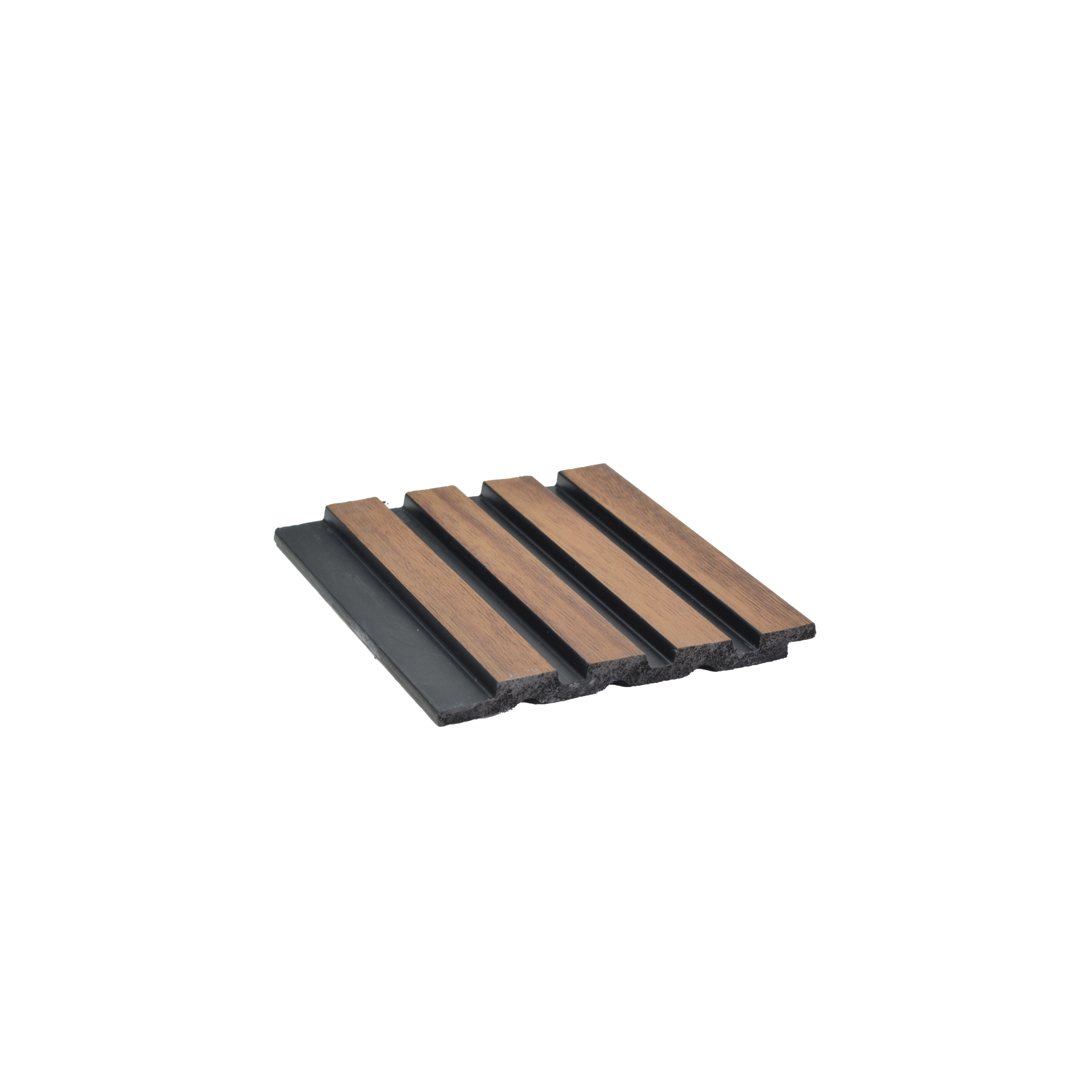 Brown Wooden Louver PN 00643 8 ft x 4.8 inch Charcoal Panel - 11 mm | Suitable for Feature Wall, TV Unit & Living Room | Width is Subjected to 5% Variation
