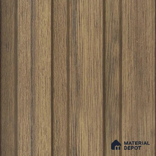 Brown Wooden Louver PN 00647 8 ft x 4.8 inch Charcoal Panel - 11 mm | Suitable for Feature Wall, TV Unit & Living Room | Width is Subjected to 5% Variation