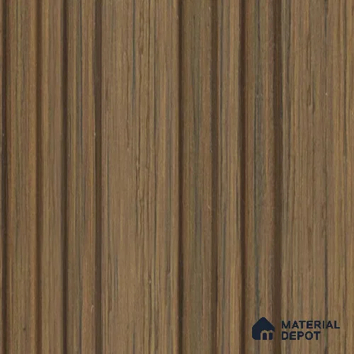 Brown Wooden Louver PN 00652 8 ft x 4.8 inch Charcoal Panel - 11 mm | Suitable for Feature Wall, TV Unit & Living Room | Width is Subjected to 5% Variation