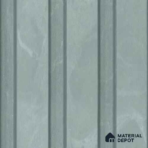 Grey Marble Louver PN 00663 8 ft x 4.8 inch Charcoal Panel - 11 mm | Suitable for Feature Wall, TV Unit & Living Room | Width is Subjected to 5% Variation