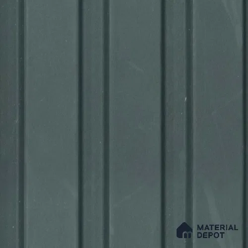 Grey Marble Louver PN 00664 8 ft x 4.8 inch Charcoal Panel - 11 mm | Suitable for Feature Wall, TV Unit & Living Room | Width is Subjected to 5% Variation