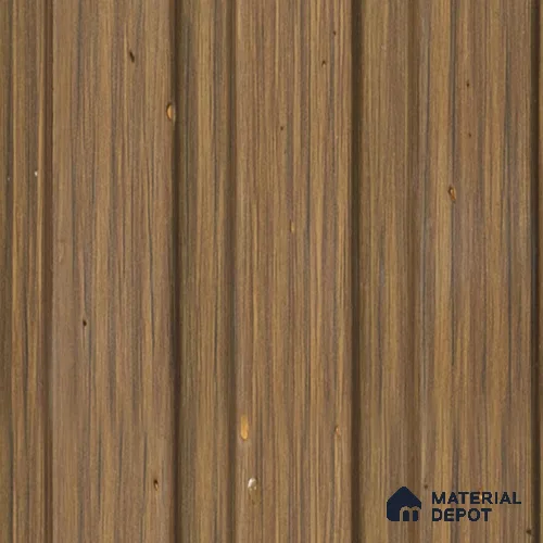 Brown Wooden Louver PN 00689 9.5 ft x 4.8 inch Charcoal Panel - 11 mm | Suitable for Feature Wall, TV Unit & Living Room | Width is Subjected to 5% Variation