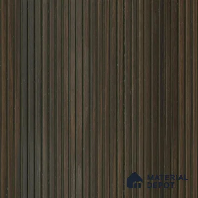 Wenge Wooden Louver PN 01627 8 ft x 12 inch Charcoal Panel - 8 mm | Suitable for Feature Wall, TV Unit & Living Room | Width is Subjected to 5% Variation