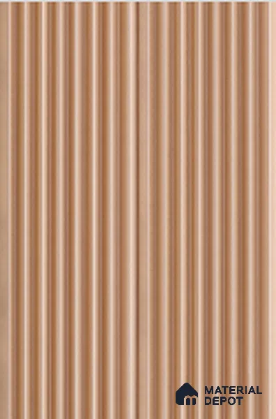 Brown Metallic Louver PN 01995 9 ft x 4.8 inch Charcoal Panel - 14 mm | Suitable for Feature Wall, TV Unit & Living Room | Width is Subjected to 5% Variation