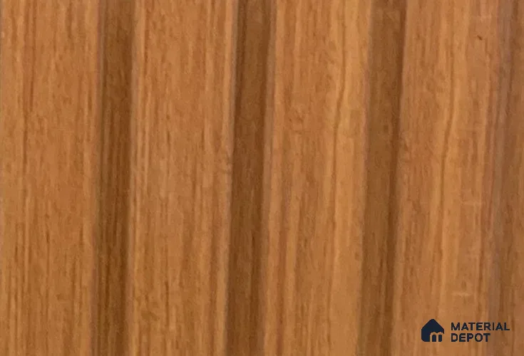 Brown Wooden Louver PN 02157 9 ft x 4.9 inch Charcoal Panel - 12 mm | Suitable for Feature Wall, TV Unit & Living Room | Width is Subjected to 5% Variation