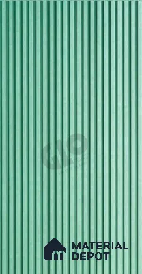 Green Plain Colour Louver PN 02551 8 ft x 4 ft MDF Panel - 17 mm | Suitable for Feature Wall, TV Unit & Living Room | Width is Subjected to 5% Variation