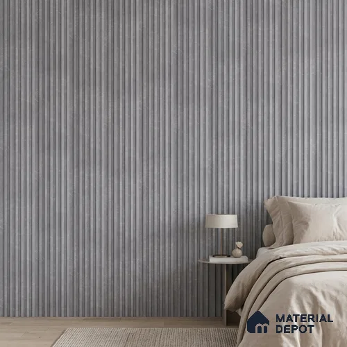 Cloud Grey Stone Look PN 03049 8 ft x 4.8 inch Charcoal Panel -  mm | Suitable for Feature Wall, TV Unit & Living Room | Width is Subjected to 5% Variation
