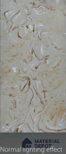 Multi Colour Marble Look Alabaster Sheet/Panel 8 ft x 4 ft - 6 mm | PN 03083 | Suitable for Pooja Room, Feature Wall, Foyer, Ceiling & Reception | Width is Subjected to 5% Variation