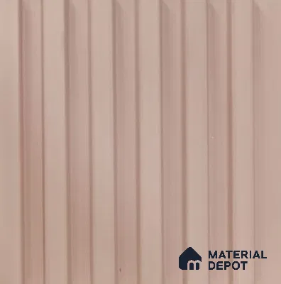 Pink Plain Colour Louver PN 03359 8 ft x 4 inch Charcoal Panel - 11 mm | Suitable for Feature Wall, TV Unit & Living Room | Width is Subjected to 5% Variation