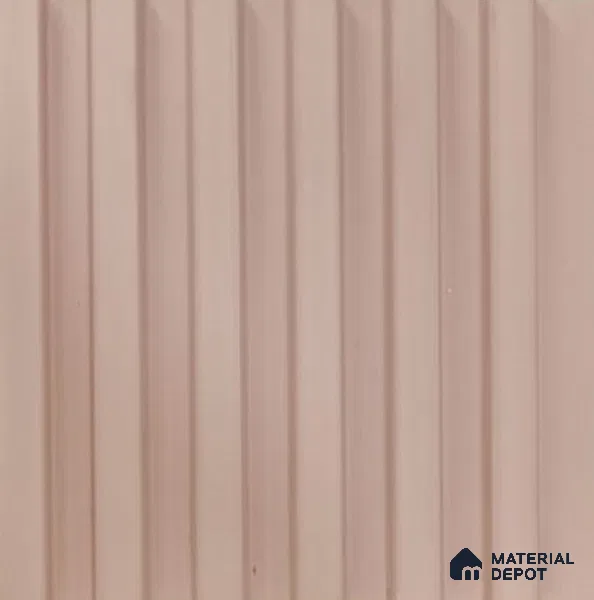Pink Plain Colour Louver PN 03359 8 ft x 4 inch Charcoal Panel - 11 mm | Suitable for Feature Wall, TV Unit & Living Room | Width is Subjected to 5% Variation
