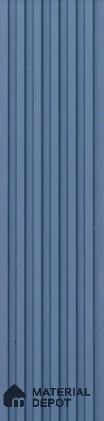 Blue Plain Colour Louver PN 03361 8 ft x 4 inch Charcoal Panel - 11 mm | Suitable for Feature Wall, TV Unit & Living Room | Width is Subjected to 5% Variation
