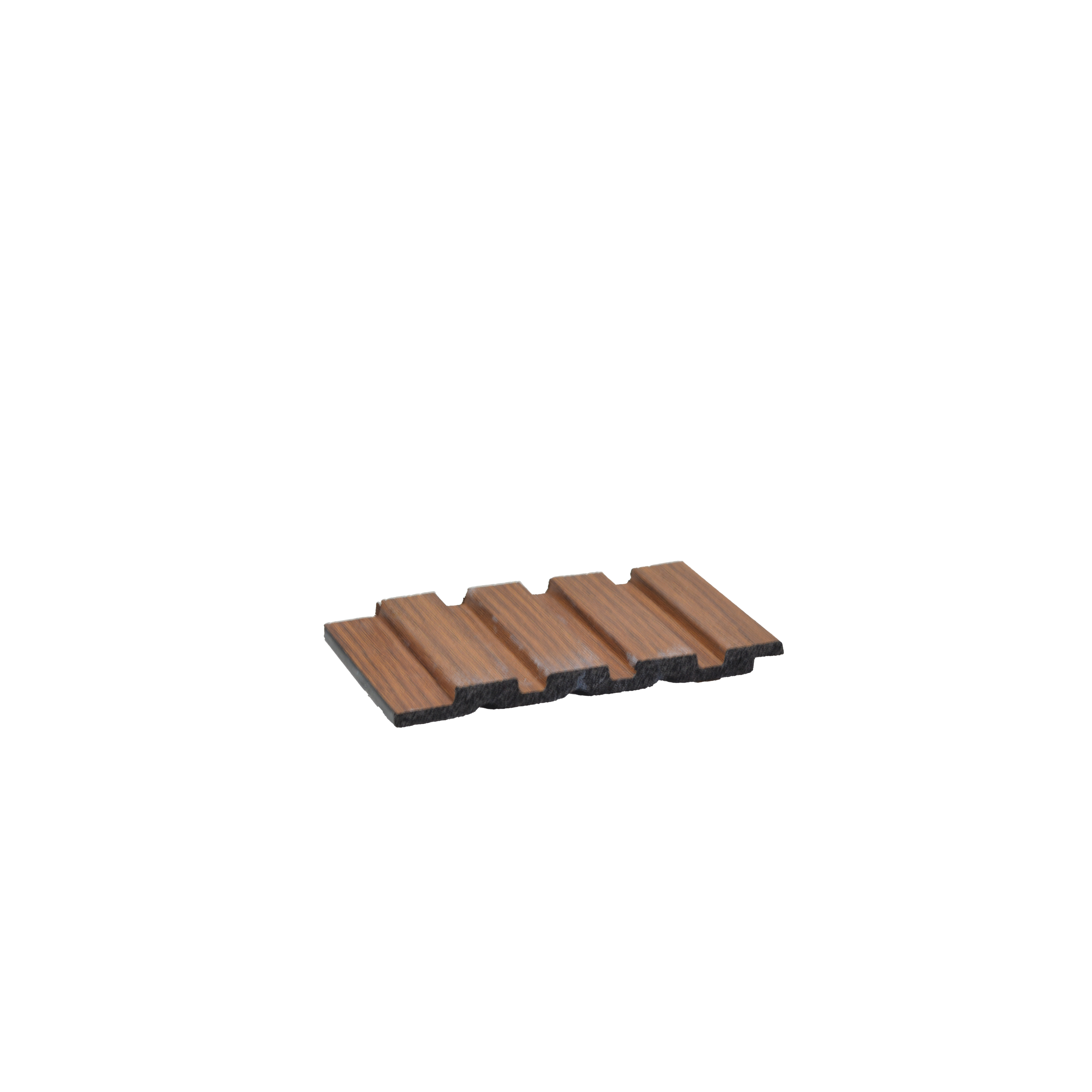 Brown Wooden Louver PN 03362 8 ft x 4.8 inch Charcoal Panel - 11 mm | Suitable for Feature Wall, TV Unit & Living Room | Width is Subjected to 5% Variation
