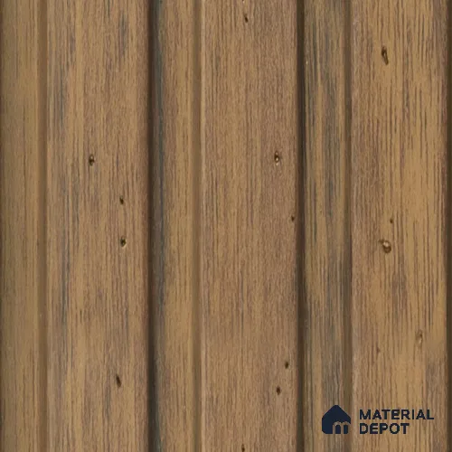 Brown Wooden Louver PN 03394 9.5 ft x 4.8 inch Charcoal Panel - 11 mm | Suitable for Feature Wall, TV Unit & Living Room | Width is Subjected to 5% Variation