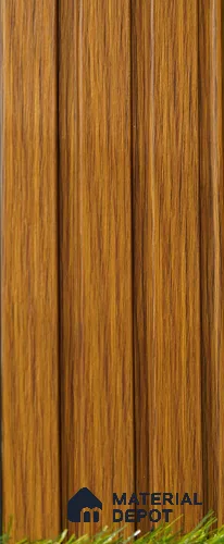 Brown Wooden Louver PN 03482 8 ft x 1.2 inch Charcoal Panel - 18 mm | Suitable for Feature Wall, TV Unit & Living Room | Width is Subjected to 5% Variation