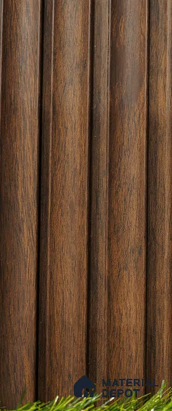 Brown Wooden Louver PN 03493 8 ft x 1.2 inch Charcoal Panel - 20 mm | Suitable for Feature Wall, TV Unit & Living Room | Width is Subjected to 5% Variation