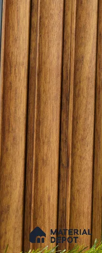 Brown Wooden Louver PN 03494 8 ft x 1.2 inch Charcoal Panel - 20 mm | Suitable for Feature Wall, TV Unit & Living Room | Width is Subjected to 5% Variation