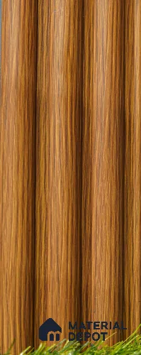 Brown Wooden Louver PN 03502 8 ft x 1.2 inch Charcoal Panel - 20 mm | Suitable for Feature Wall, TV Unit & Living Room | Width is Subjected to 5% Variation
