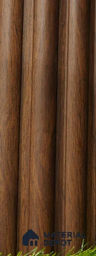 Brown Wooden Louver PN 03503 8 ft x 1.2 inch Charcoal Panel - 20 mm | Suitable for Feature Wall, TV Unit & Living Room | Width is Subjected to 5% Variation