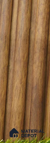 Brown Wooden Louver PN 03504 8 ft x 1.2 inch Charcoal Panel - 20 mm | Suitable for Feature Wall, TV Unit & Living Room | Width is Subjected to 5% Variation