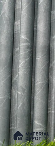 Grey Marble Louver PN 03508 8 ft x 1.2 inch Charcoal Panel - 20 mm | Suitable for Feature Wall, TV Unit & Living Room | Width is Subjected to 5% Variation
