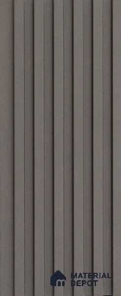 Black Plain Colour Louver PN 03615 9.5 ft x 4.9 inch WPC Panel - 12 mm | Suitable for Feature Wall, TV Unit & Living Room | Width is Subjected to 5% Variation